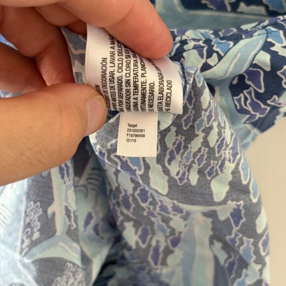 Vineyard Vines x Target Button Down Shirt Boys XL Blue Shark Fish Cruise Preppy - Picture 5 of 8